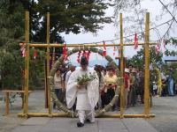 高良大社川渡祭（へこかき祭り）