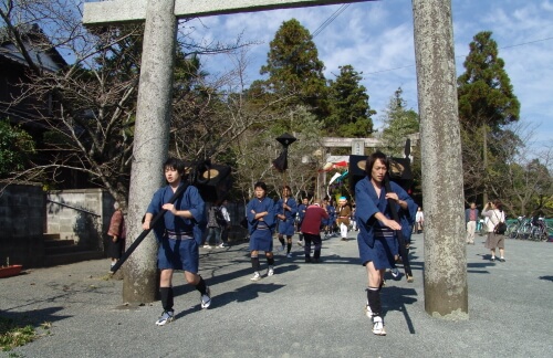 大己貴神社秋季大祭 毛槍行列