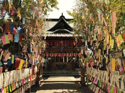 七夕神社の夏祭り