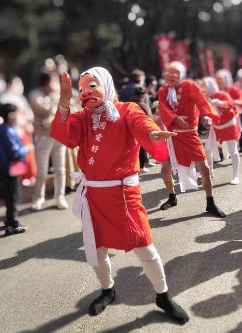 黒岩稲荷神社 ひょっとこ踊り