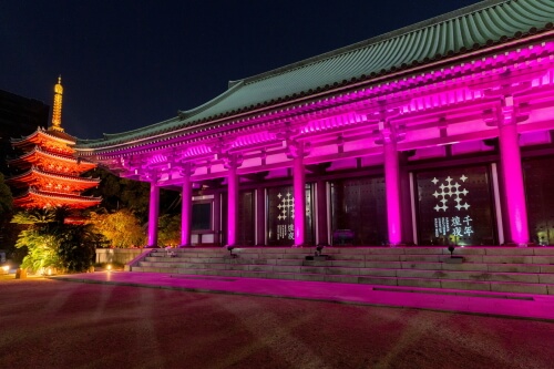 博多旧市街ライトアップウォーク 千年煌夜 東長寺
