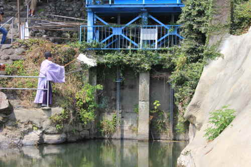 山田堰通水式