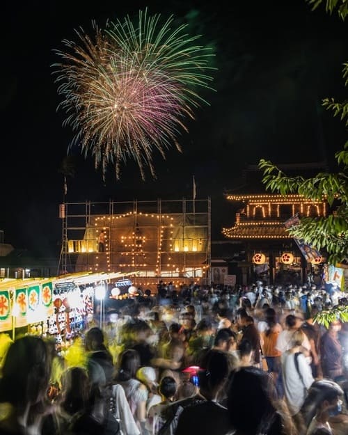 水田天満宮千燈明花火大祭