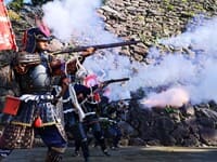 小倉お城まつり 火縄銃演武