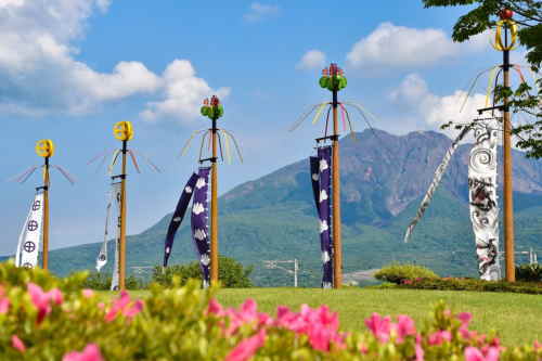 島津家伝統の五月幟