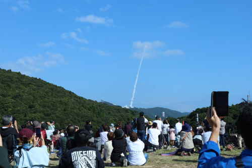 ロケット打ち上げ見学