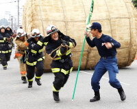 俵ころがしレース