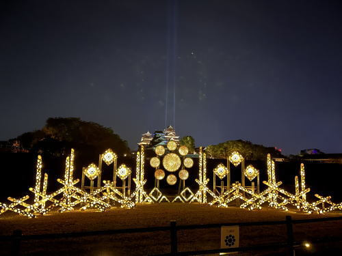 熊本城ライトアップ