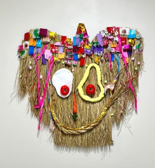 しまうちみか《新来訪神「ひゃ～たれ」の仮面》2025年