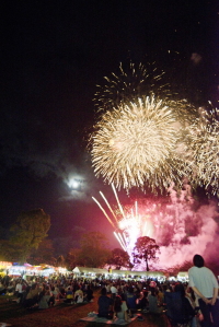 のじり湖祭の花火