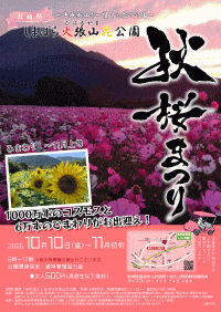しまばら火張山花公園「秋桜まつり」