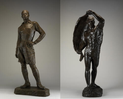 （左）富永直樹《殊勲者》（右）富永直樹《新風》