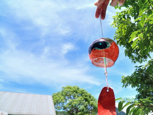 森きらら夏の工作体験 風鈴の絵付け