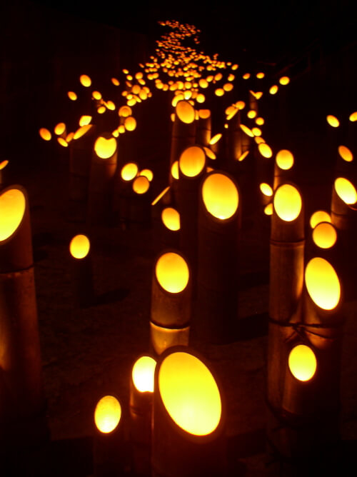 たけた竹灯籠「竹楽」