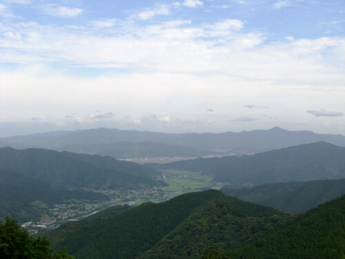 元越山山頂からの風景