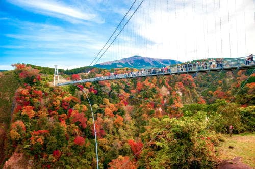 九重“夢”大吊橋の紅葉