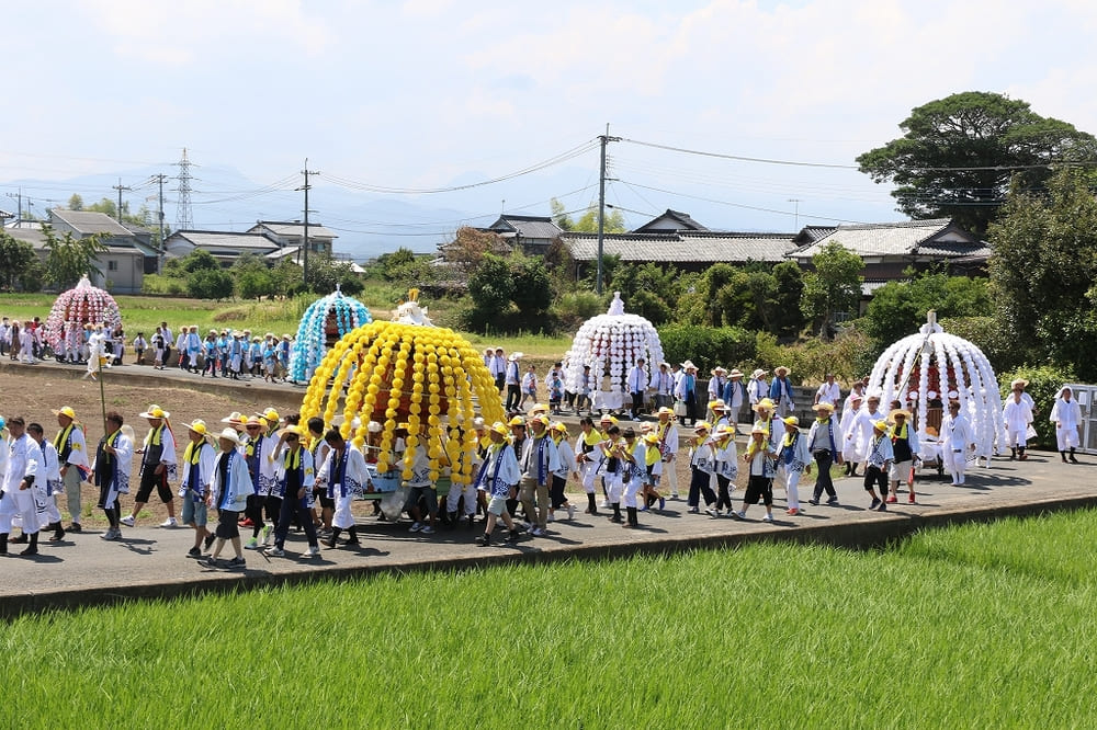 鶴市花傘鉾祭
