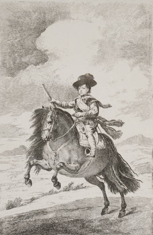 フランシスコ・デ・ゴヤ《バルタサール・カルロス王太子騎馬像（ベラスケスに基づく）》